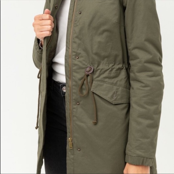 Sold Green Utility Parka Jacket - Picture 5 of 6